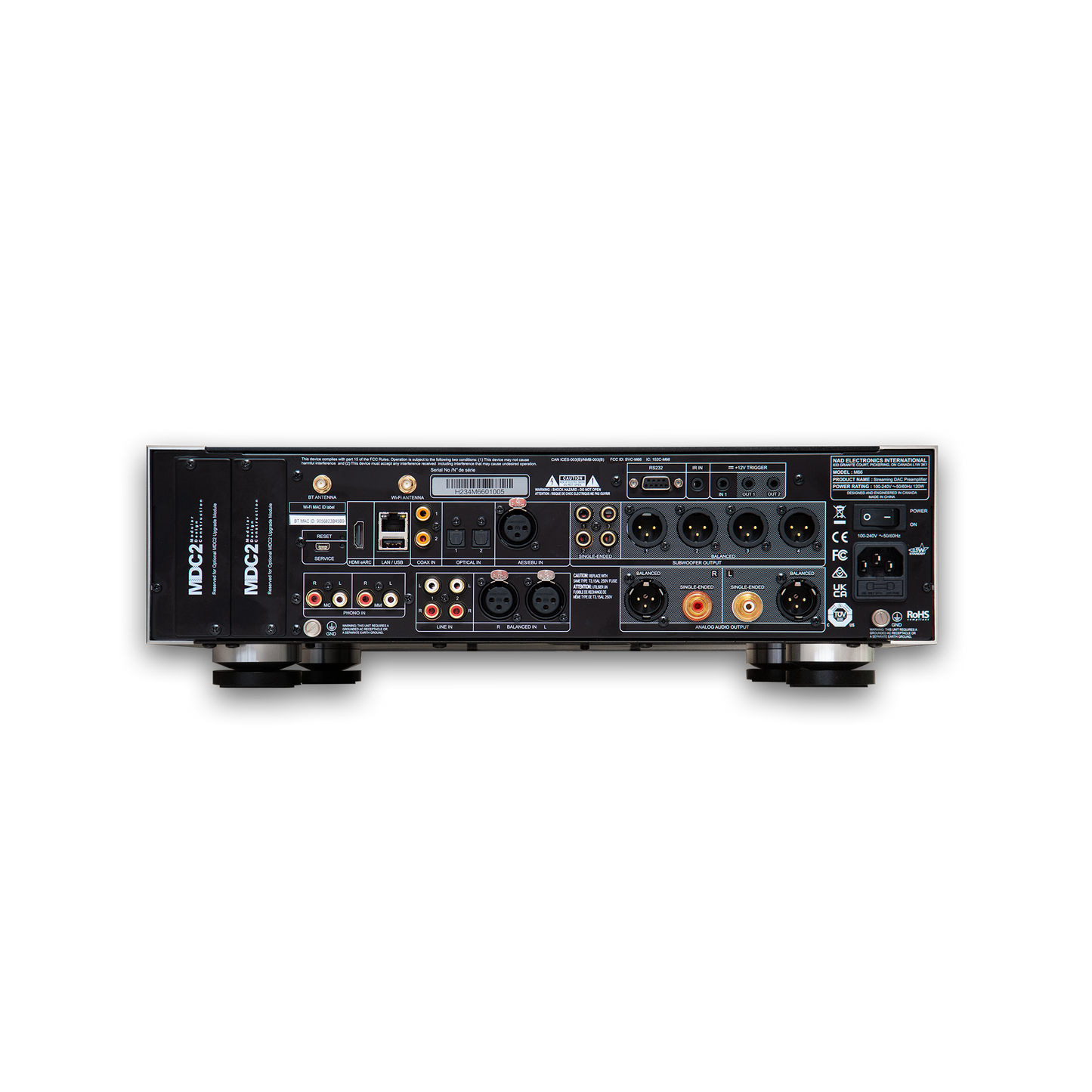 NAD Masters M66 BluOS Streaming DAC-Preamplifier