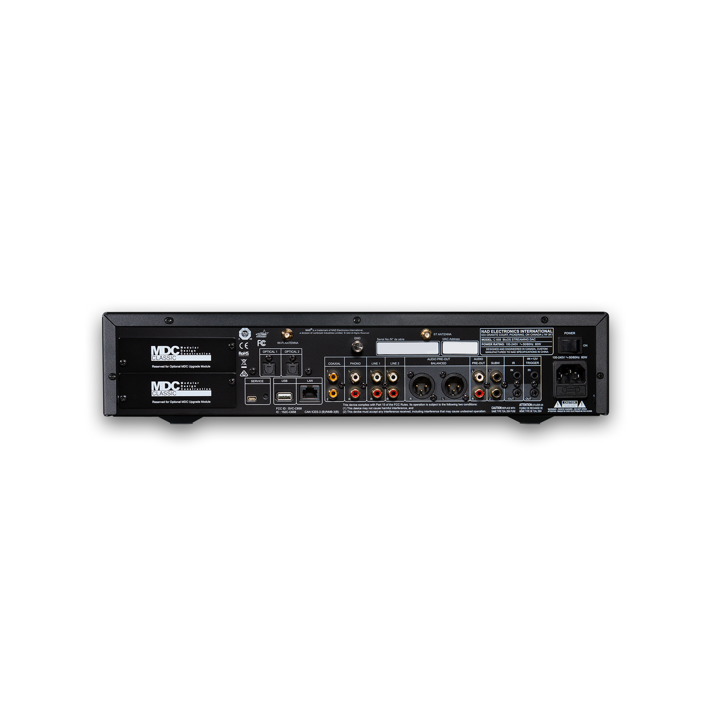 NAD C 658 BluOS Streaming DAC